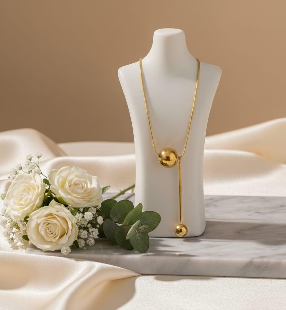 Anti Tarnish Long Pendant