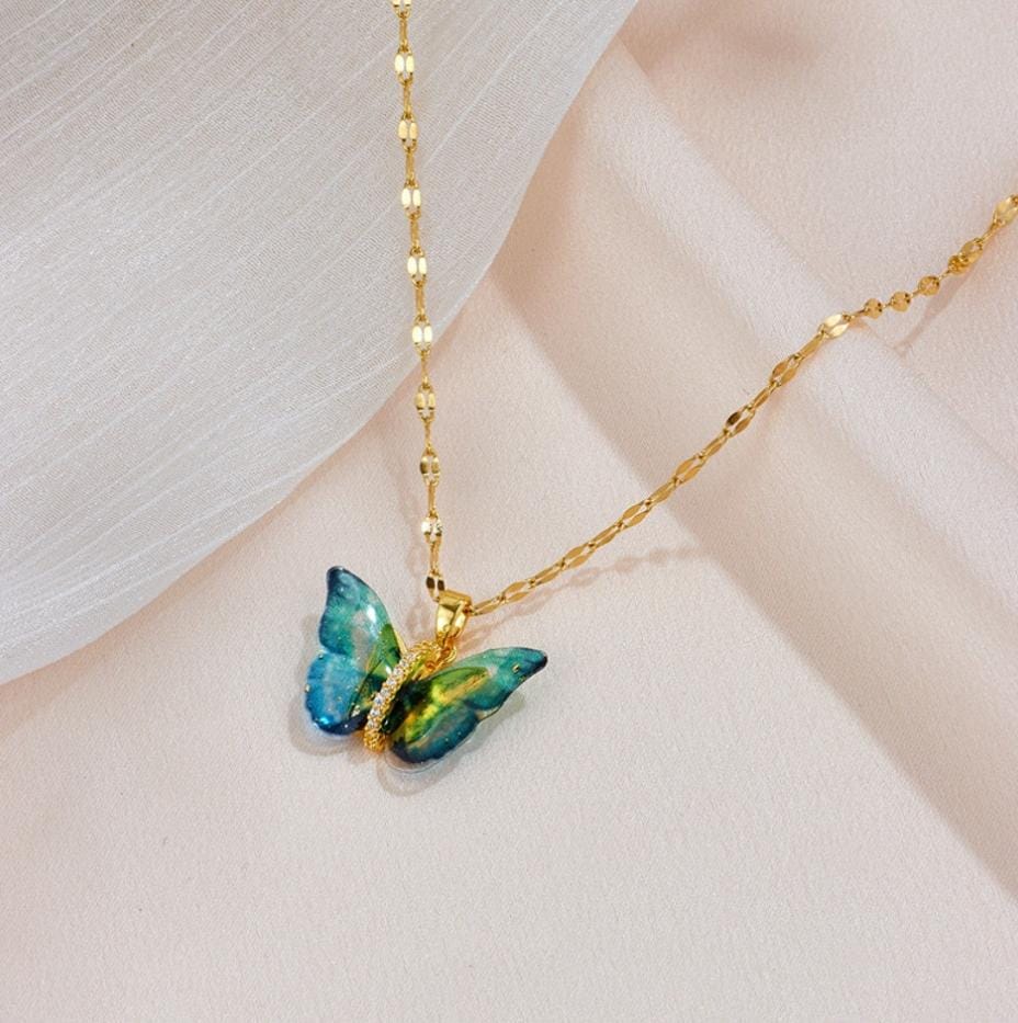 Anti Tarnish Beautiful Butterfly Neckalace