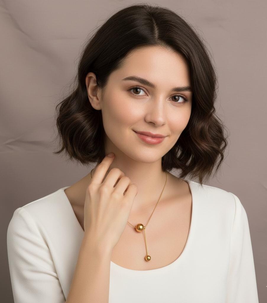 Anti Tarnish Long Pendant