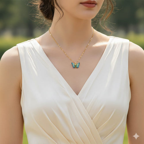 Anti Tarnish Beautiful Butterfly Neckalace